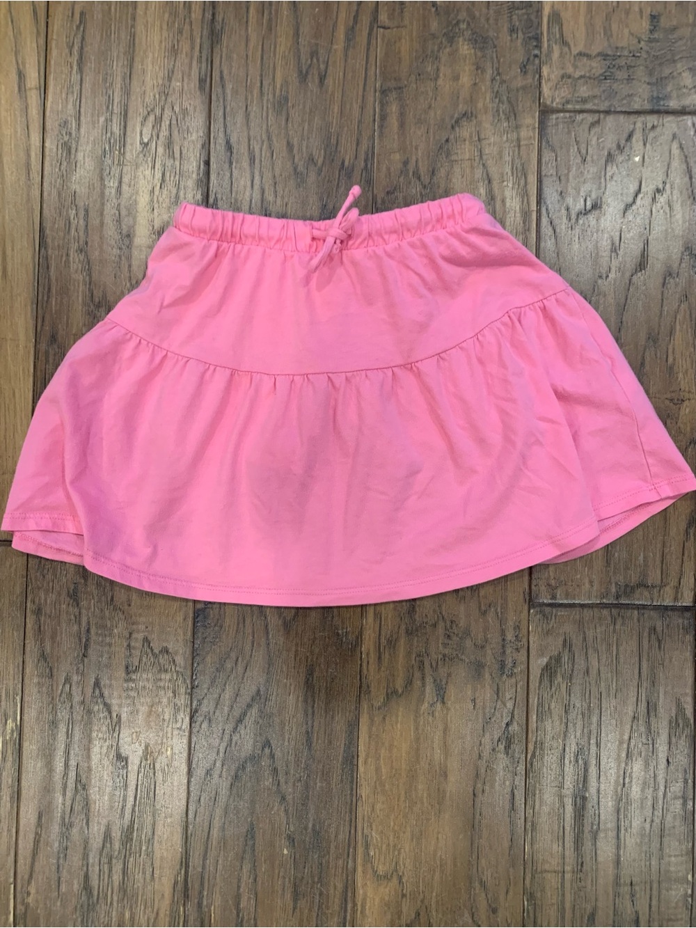 Casual Pink Drawstring Skort